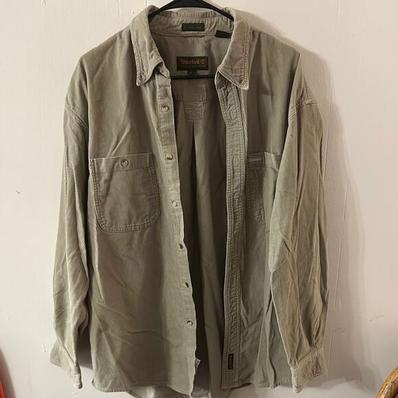 Timberland Tan Lightweight Shirt Jacket - Picture 1 of 3